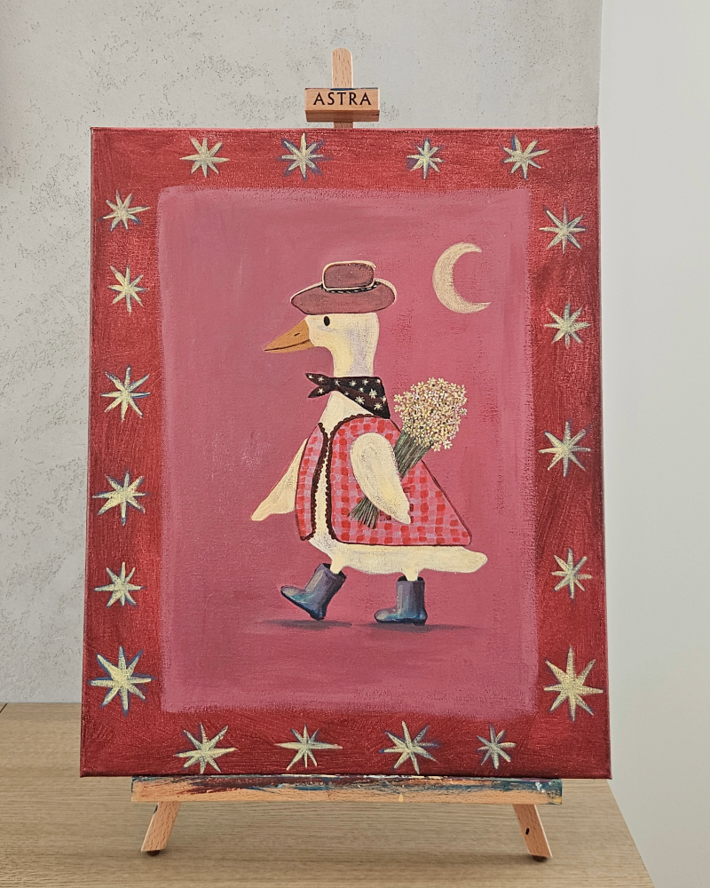 Vakaro klajūnė (originalus paveikslas) - Image 3